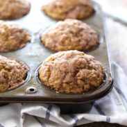 Healthy Cinnamon Sugar Apple Muffins